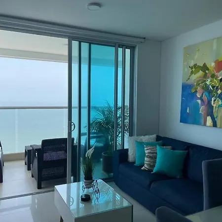 Apartamento 3404 Palmetto Beach Frente A La Playa Cartagena Exterior photo