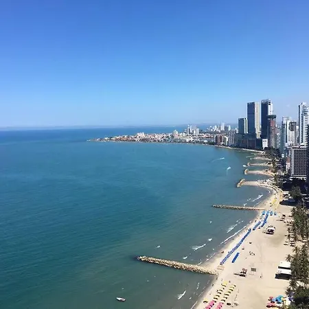 Apartamento 3404 Palmetto Beach Frente A La Playa Cartagena Exterior photo