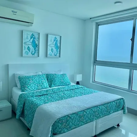 Apartamento 3404 Palmetto Beach Frente A La Playa Cartagena Exterior photo
